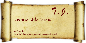 Tavasz Józsua névjegykártya